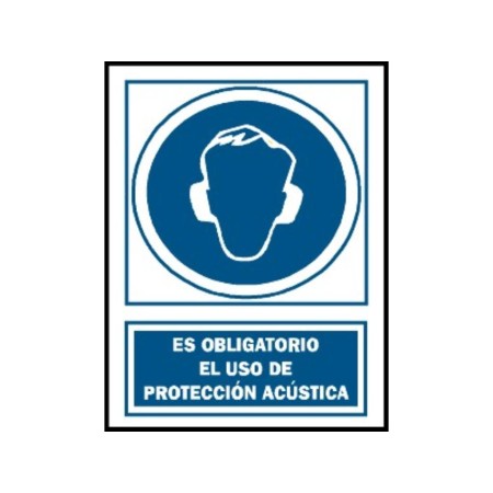 CARTEL 210X297 USO OBLIGATORIO PROTECCION ACUSTICA