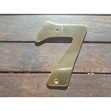NUMERO 7 LATON PULIDO 11 CMS. FYH