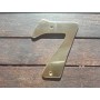 NUMERO 7 LATON PULIDO 11 CMS. FYH