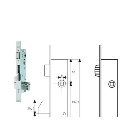 CERRADURA TESA 2218/20/0AI