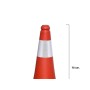 CONO SEÑALIZACION BASE GOMA 75 CM.  REFLECTANTE