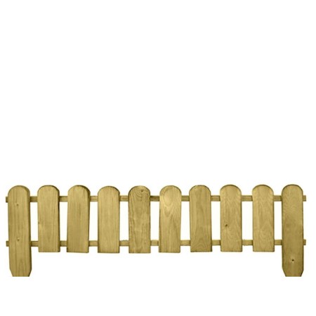 BORDO MADERA VALLA 10 ELEMENTOS 2. 4X110X 30/50 CM. 