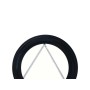 PLAFON EMBELLECEDOR ESTUFA PELLET VITRIFICADO NEGRO 80 MM. 