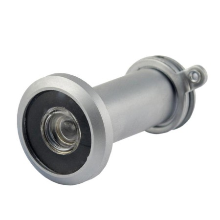 MIRILLA PUERTA 35 - 50 MM.  PLATEADA MATE  (BLISTER 1 PIEZA)