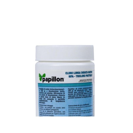 CLORO LENTO MANTENIMIENTO 90% PASTILLAS 200 GRAMOS  (1 KG)