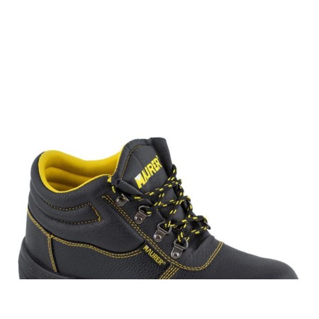 BOTAS SEGURIDAD PIEL NEGRA MAURER S3  Nº 38  (PAR)