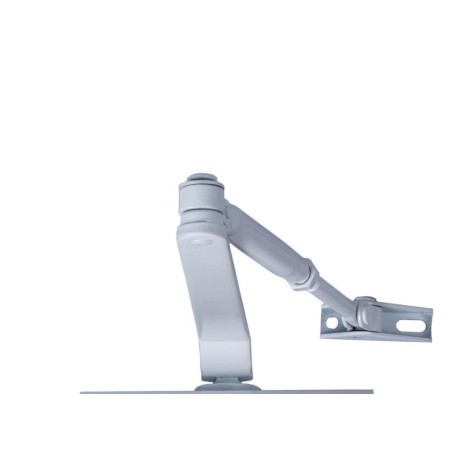 CIERRA PUERTAS CON RETENEDOR FUERZA 3.  COLOR BLANCO  (PUERTAS 80/100 CM. )