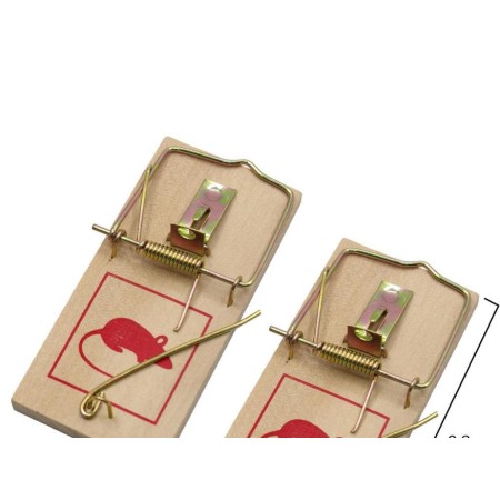 TRAMPAS RATONES MADERA  (2 UNIDADES)