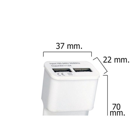 ADAPTADOR /CARGADOR ENCHUFE A USB
