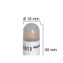 BOMBILLA LED G9 3,5 W.  350 LUMEN LUZ CALIDA
