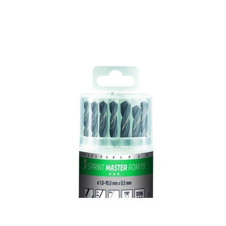 ESTUCHE BROCAS ALPEN HSS SPRINT MASTER  19 PIEZAS