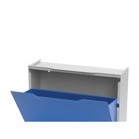 ZAPATERO RESINA 51X17X41 BLANCO / AZUL