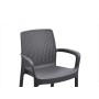 SILLA RESINA SIMIL RATTAN REGINA ANTRACITA