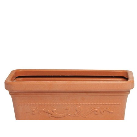 MACETERO TERRACOTA RESINA RECTANGULAR 60X33 CM. 