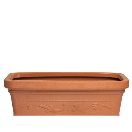 MACETERO TERRACOTA RESINA RECTANGULAR 100X45 CM. 