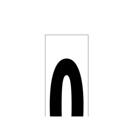 NUMERO ADHESIVO 46X140 MM.    Nº 0