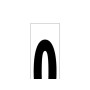 NUMERO ADHESIVO 46X140 MM.    Nº 0