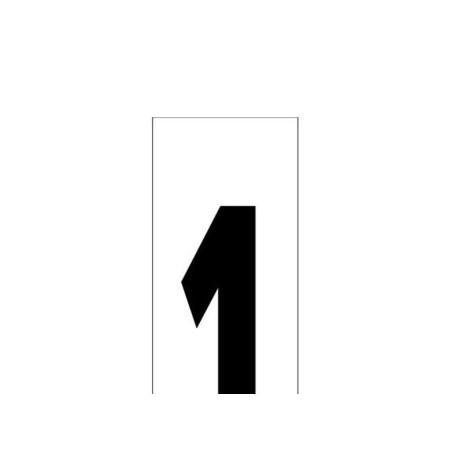 NUMERO ADHESIVO 46X140 MM.    Nº 1