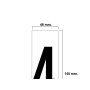 NUMERO ADHESIVO 46X140 MM.    Nº 4