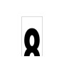NUMERO ADHESIVO 46X140 MM.    Nº 8