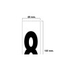 NUMERO ADHESIVO 46X140 MM.    Nº 8