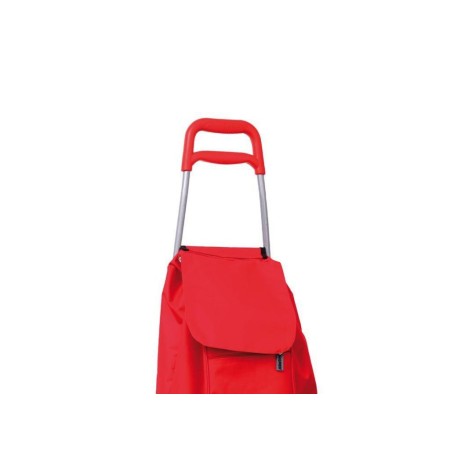CARRO DE COMPRA ROJO 2 RUEDAS 45 LITROS
