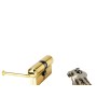 CILINDRO WOLFPACK SEGURIDAD 35X35/15,0 LATONADO 3 LLAVES
