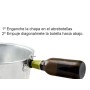 CUBO GALVANIZADO  28 X 21. 5 CM.  10 LITROS CON ABREBOTELLAS