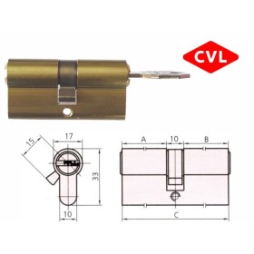 CVL CILINDRO ALTA  SEGURIDAD 30X30 LEVA 15