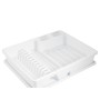 ESCURRE PLATOS RECTANGULAR CON BANDEJA ANTI GOTEO PLÁSTICO 49X39X10  (ALT. ) CM. 