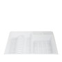 ESCURRE PLATOS RECTANGULAR CON BANDEJA ANTI GOTEO PLÁSTICO 49X39X10  (ALT. ) CM. 