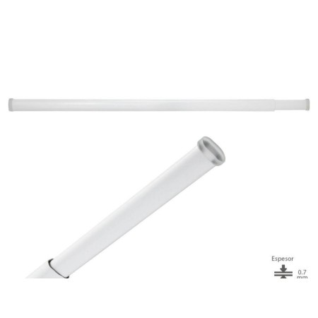 BARRA VISILLO EXTENSIBLE 52. 5/90 CM.  CON MUELLE PRESION AJUSTABLE   (1 PIEZA)