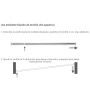 BARRA VISILLO EXTENSIBLE 148. 5/240 CM. CON MUELLE PRESION AJUSTABLE   (1 PIEZA)