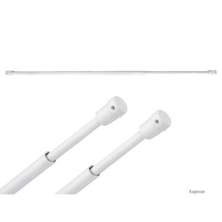 BARRA VISILLO EXTENSIBLE 40/58 CM.  CON SOPORTE  (2 PIEZAS)