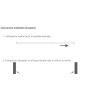BARRA VISILLO EXTENSIBLE 50/68 CM.  CON SOPORTE  (2 PIEZAS)