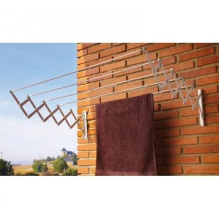 TENDEDERO EXTENSIBLE PARED ALUMINIO BLANCO 100 CMS