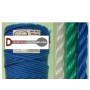 CUERDA TRENZADA POLIETILENO AZUL 4 MM(ROLLO 100)