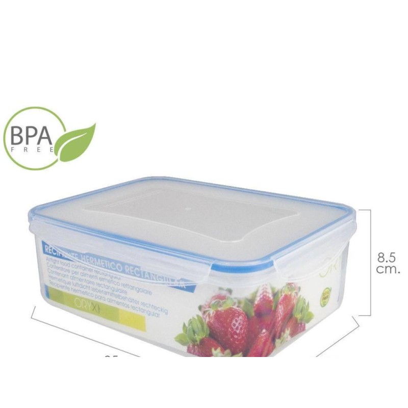 Recipiente Hermetico Plastico Rectangular 3.800 Ml. 28x21x9.5 (alt.) Cm. con Ofertas en | Ofertas Online