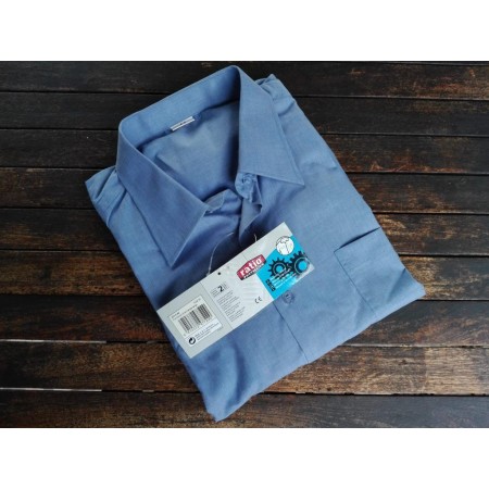 RATIO CAMISA TRABAJO AZULINA MANGA LARGA TALLA 44