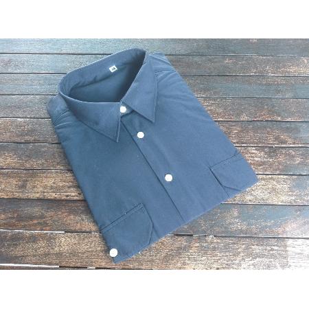 MACOR CAMISA TRABAJO AZUL MARINO MANGA LARGA  TALLA 44