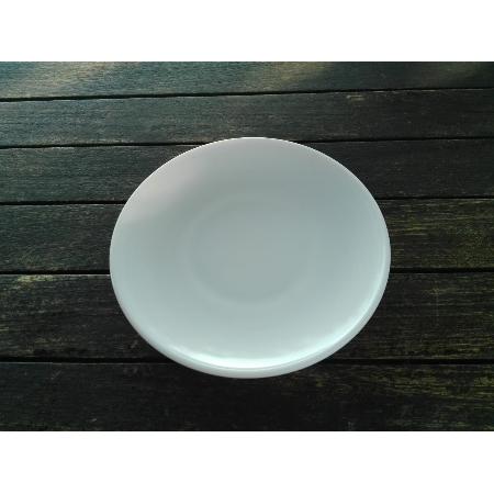 ARCOPAL PLATO TAZA 15 CMS. BLANCO SIN CORONA