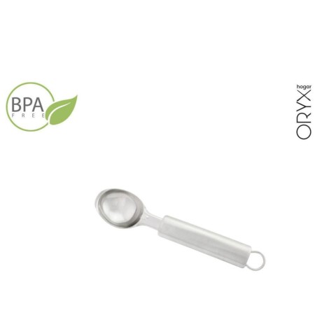 CUCHARA PARA HELADOS ACERO INOXIDABLE 4 X 21,5  (ALT) CM. 