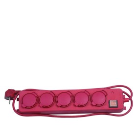 BASE ANTIHUMEDAD 5 TOMAS C/TAPA 3X1,5 1,5M ROJO