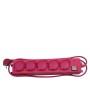 BASE ANTIHUMEDAD 5 TOMAS C/TAPA 3X1,5 1,5M ROJO