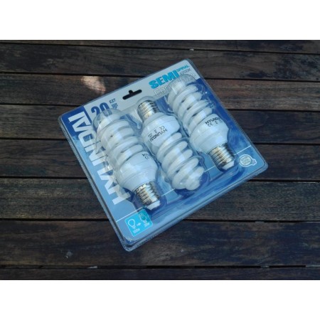 HIUNDAY PACK 3 BOMBILLA BAJO CONSUMO 20W E27