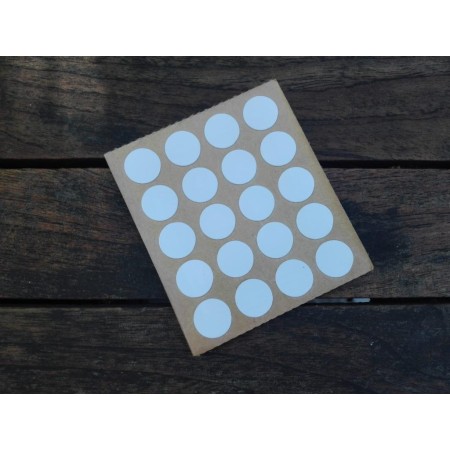 BLISTER 100 TAPATORNILLOS ADHESIVO 13 MM BLANCO
