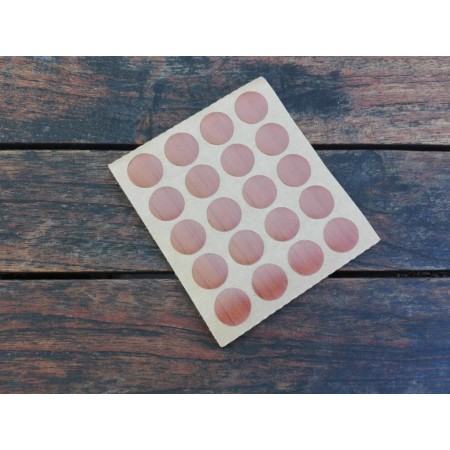 BLISTER 100 TAPATORNILLOS ADHESIVO  13 MM CEREZO