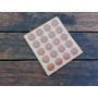 BLISTER 100 TAPATORNILLOS ADHESIVO  13 MM CEREZO