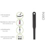 CUCHARON SERVIR COCINA NYLON BASIC 32 X 9. 5 CM. 