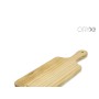 TABLA CORTAR MADERA DE PINO RECTANGULAR 25X14X2 CM.  CON MANGO